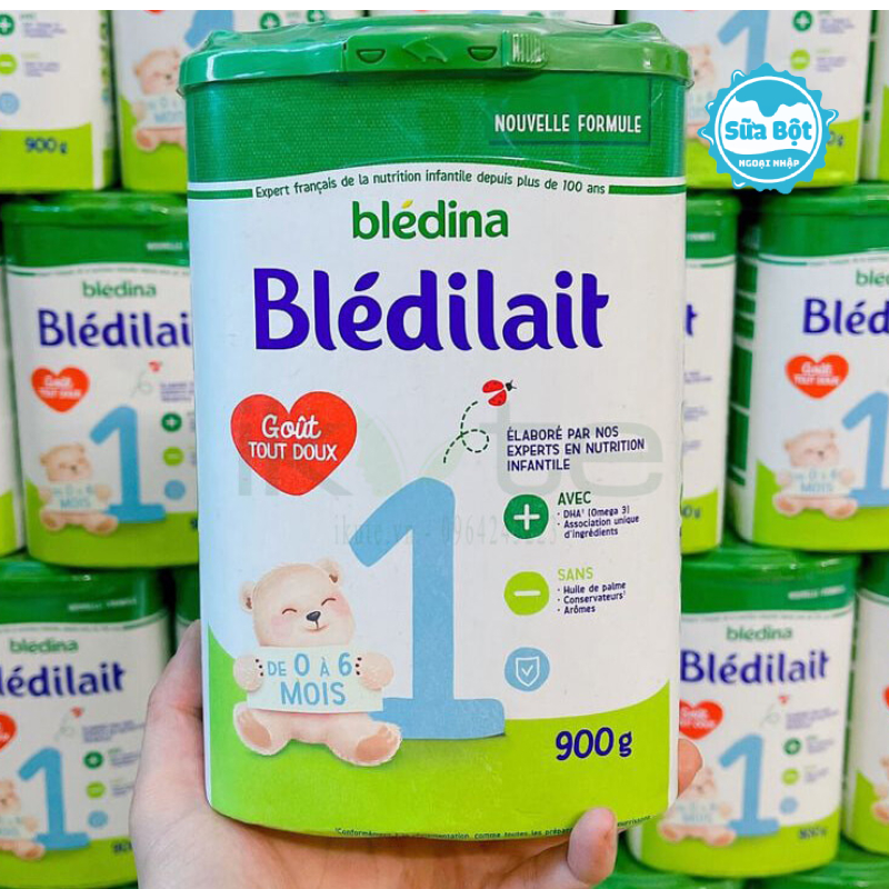 Sữa bột Bledina Bledilait số 1 - hộp 900g (0-6 tháng tuổi)