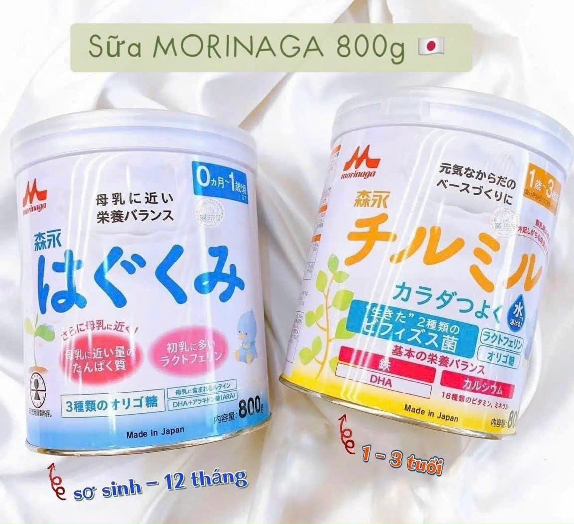 Sữa bột Morinaga số 9 - hộp 820 g (dành cho trẻ từ 9-36 tháng tuổi) nội địa Nhật (Mẫu mới Morinaga số 1-3)