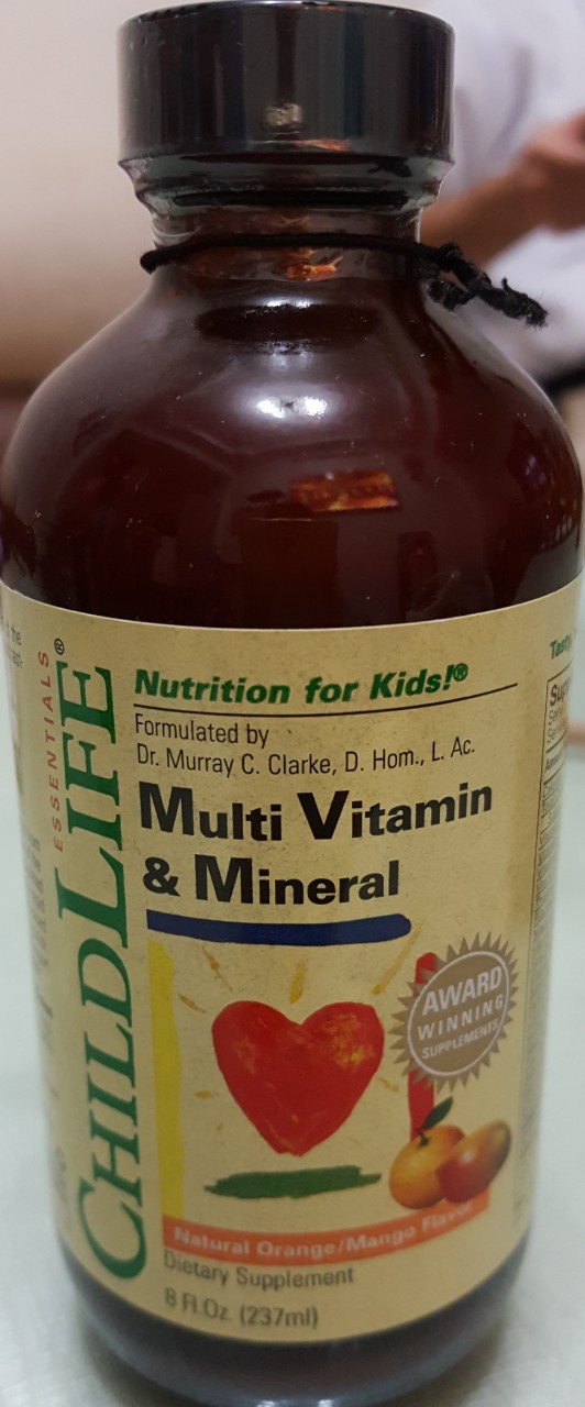 CHILDLIFE MULTI VITAMIN & MINERAL ( 237ml ) (từ 6 tháng)